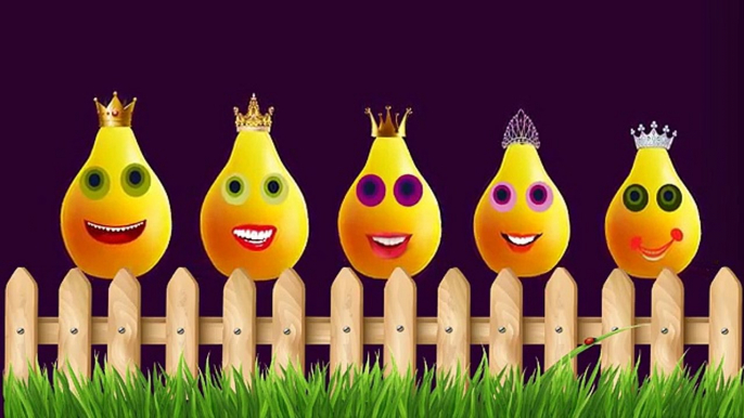 Pear Finger Family Nursery clhildren rhymes | Finger family songs kids rhymes