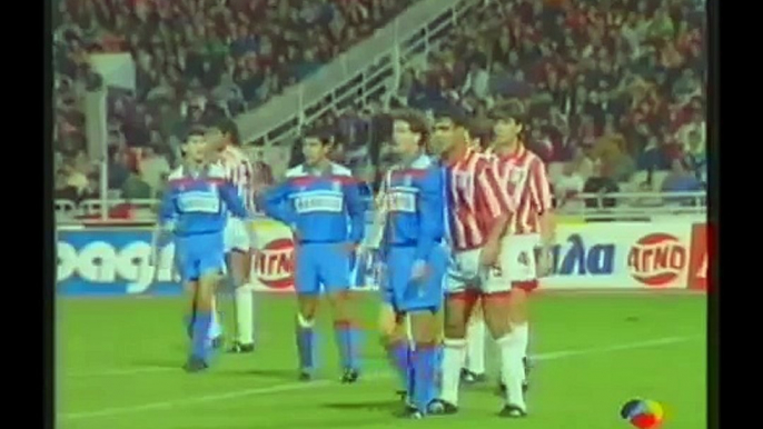 04.03.1993 - 1992-1993 UEFA Cup Winners' Cup Quarter Final 1st Leg Olympiacos FC 1-1 Atletico Madrid