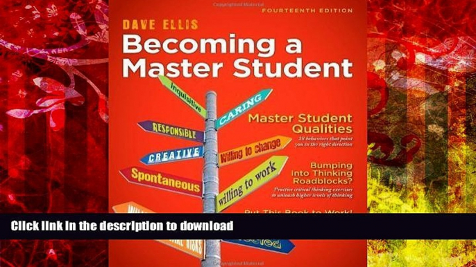 READ Becoming a Master Student (Textbook-Specific Csfi) 14th (fourteenth) Edition by Dave Ellis