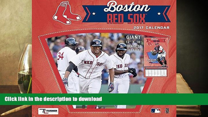 Hardcover Cal 2017 Boston Red Sox 2017 12x12 Team Wall Calendar