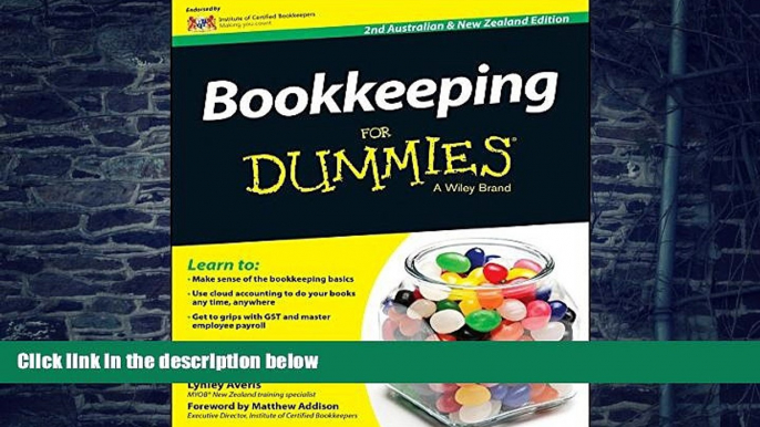 PDF  Bookkeeping For Dummies - Australia / NZ Veechi Curtis Pre Order