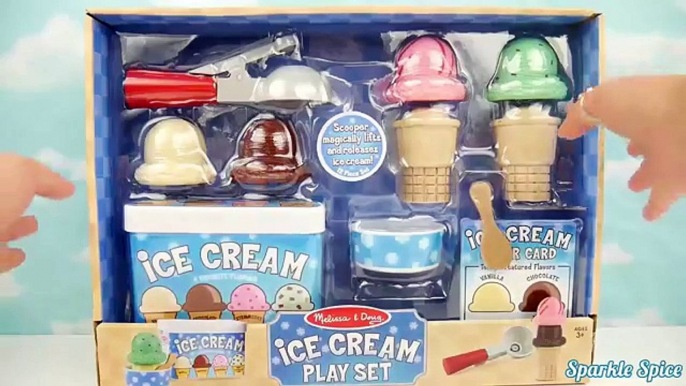 Ice Cream Popsicle and Play Doh Cone Playset for Kids and Toddlers Learn Colors