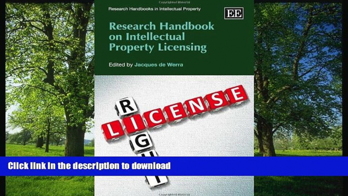 PDF [FREE] DOWNLOAD  Research Handbook on Intellectual Property Licensing (Research Handbooks in