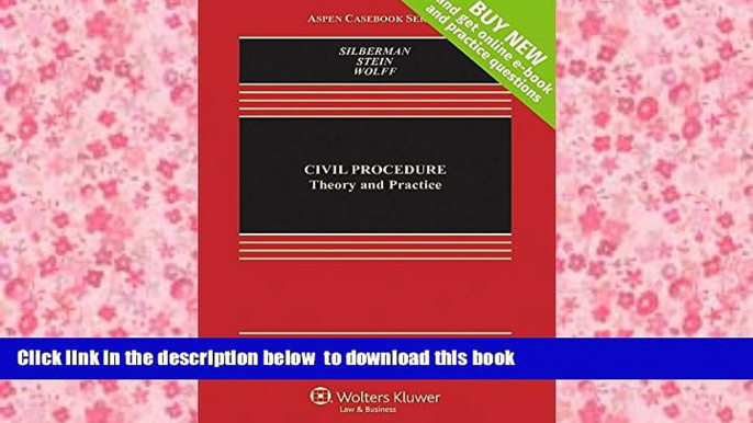 BEST PDF  Civil Procedure: Theory and Practice [Connected Casebook] (Aspen Casebooks) FOR IPAD