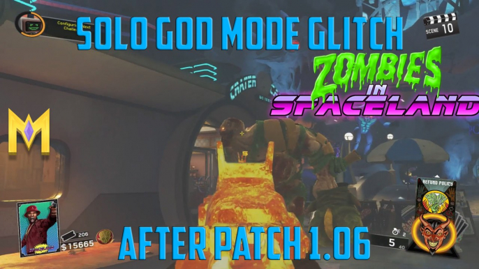 CoD Infinite Warfare Zombie Glitches - God Mode Glitch AFTER 1.06 - "Spaceland Zombies Glitches"
