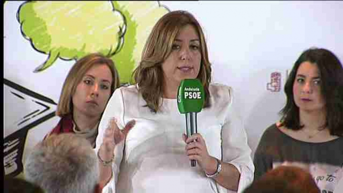 Susana Díaz: "No queremos estar en las pancartas, queremos estar en las soluciones"