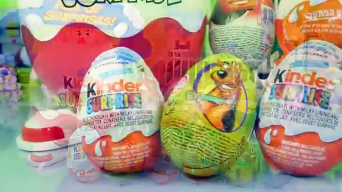 Kinder Surprise Eggs Opening Scooby Doo Disney Cars Planes Kinder Joy Egg Toys DCTC Videos