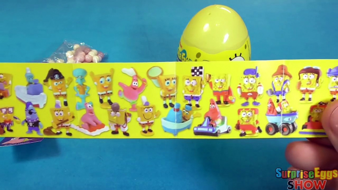 2 Jajko Niespodzianka SpongeBob Squarepants Kinder Niespodzianki Киндер Губка Боб Jajka