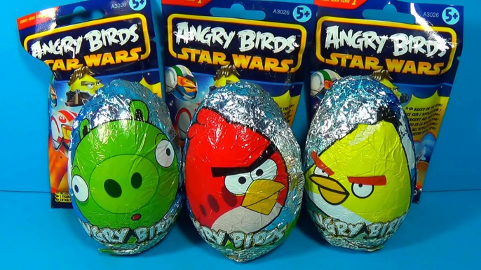 ANGRY BIRDS surprise eggs Angry Birds STAR WARS surprise Luke Skywalker ANGRY BIRDS!