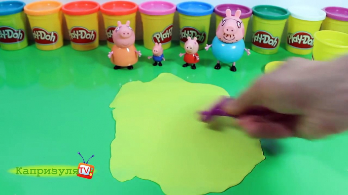 Свинка Пеппа ЛЕПИМ ДОМ СВИНКИ ПЕППЫ из Плей До Лепка из Play Doh Видео для детей Peppa Pig