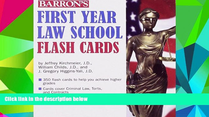 Price Barron s First Year Law School Flash Cards: 350 Cards with Questions   Answers Jeffrey L.