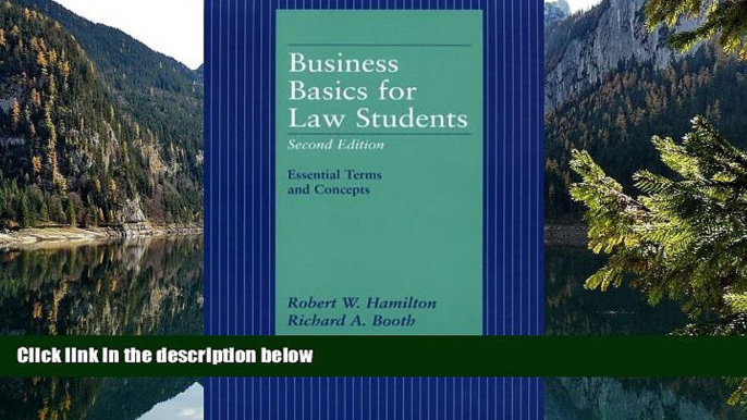 Buy Robert W. Hamilton Business Basics for Law Students: Essential Terms and Concepts (Essentials