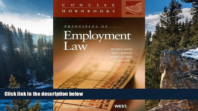 Online Peggie Smith Principles of Employment Law (Concise Hornbook Series) Full Book Epub