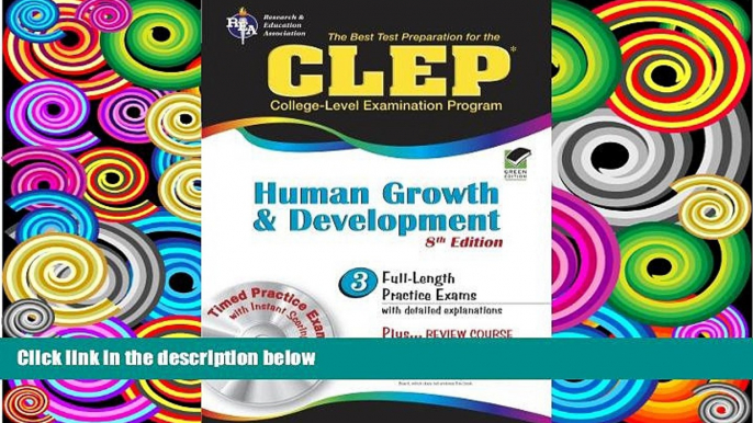 Online Patricia Heindel PhD CLEP Human Growth and Development 8th Ed. (CLEP Test Preparation) Full