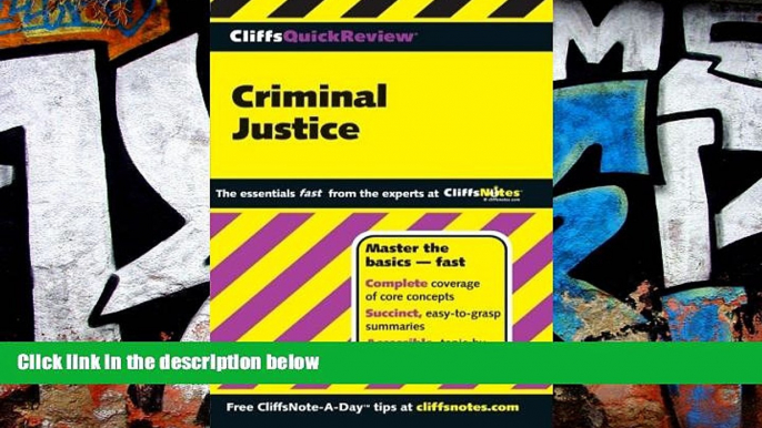 Online Dennis Hoffman CliffsQuickReview Criminal Justice (Cliffs Quick Review (Paperback)) Full