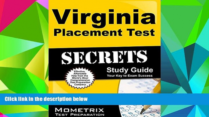 Read Online VPT Exam Secrets Test Prep Team Virginia Placement Test Secrets Study Guide: VPT Exam