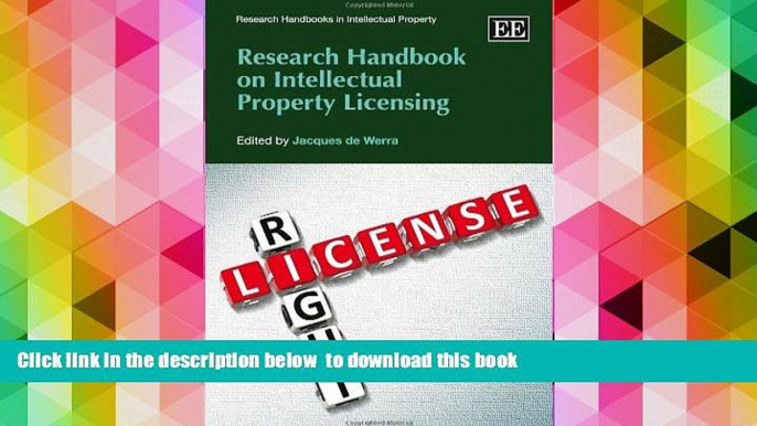 READ book  Research Handbook on Intellectual Property Licensing (Research Handbooks in