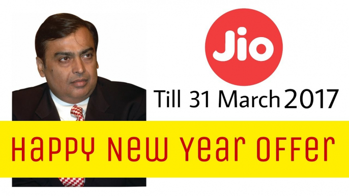 reliance JIO Welcome Offer Extended Till 31 March 2017 breaking news.happy new year offer.