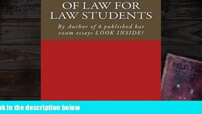 PDF  Definitions of Law For Law Students: 1L law defintions by author of 6 published bar exam