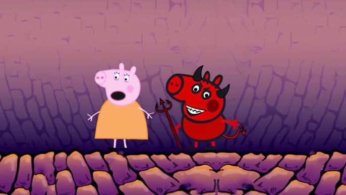 Peppa Pig Swimming in the Flooded Bathroom with George and Father Pig