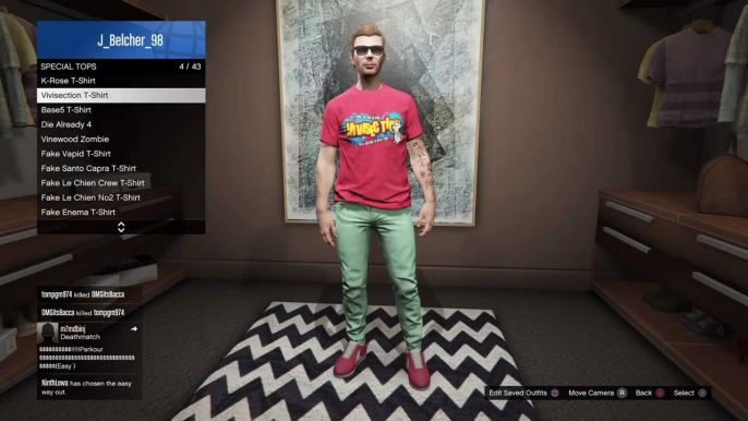 GTA 5 Online - Change the Color of ANY Shirt Glitch!  After Patch 1.29 26  (GTA Clothing Glitches)