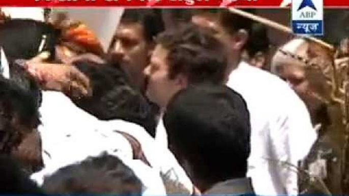 Rahul Gandhi assures farmer he will fight for them