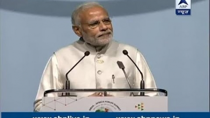 PM Modi addresses India-Africa summit 2015 in JLN stadium