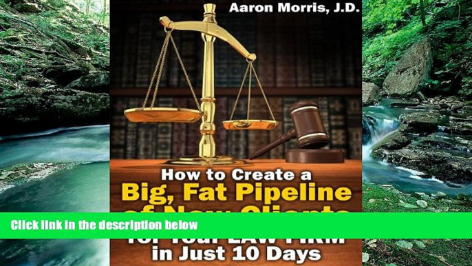 Buy Aaron Morris How to Create a Big, Fat Pipeline of New Clients for Your Law Firm in Just 10