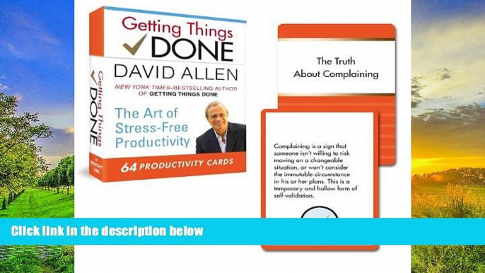 Best Price Getting Things Done: 64 Productivity Cards: The Art of Stress-Free Productivity David