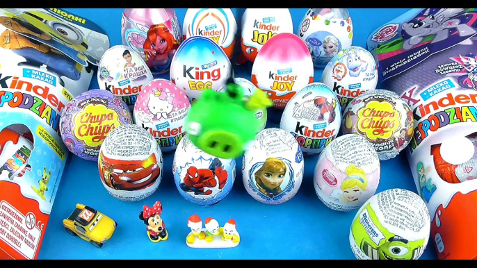 30 Surprise Eggs Маша и Медведь Minions Kinder Surprise MLP Cars Frozen TMNT Cinderella Eggs