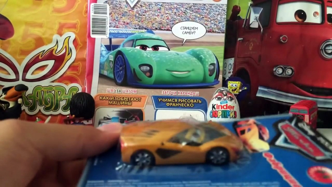 Киндер Сюрприз Тачки и Журнал Тачки на русском,Zaini Surprise Eggs Disney Cars как Kinder Surprise