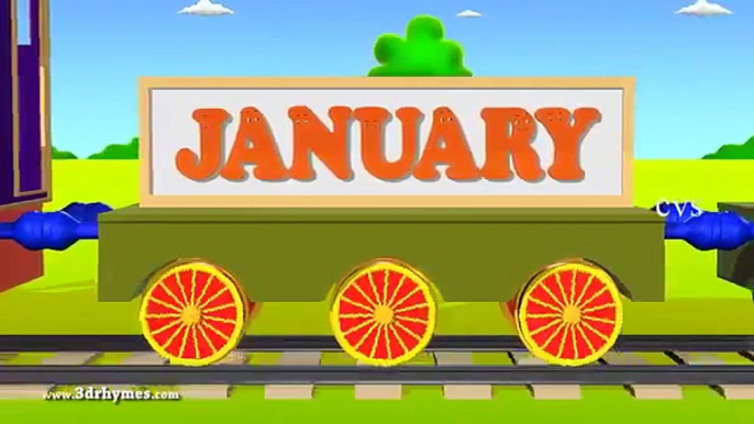 Months of the year song 3D Animaton Preschool Nursery rhymes for children 360p
