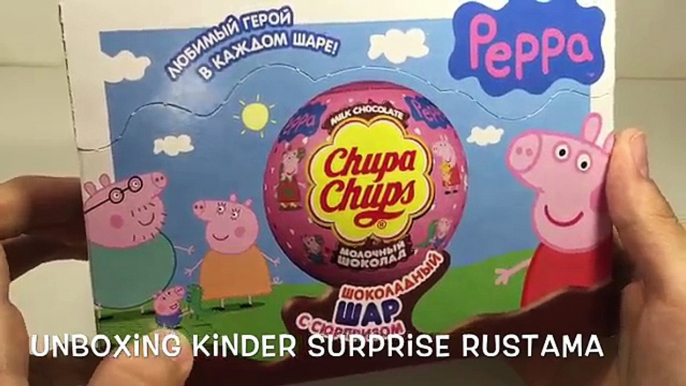 Свинка Пеппа шары сюрпризы Чупа Чупс как Киндеры ( Unboxing Surprise Eggs Peppa Pig Chupa Chups )