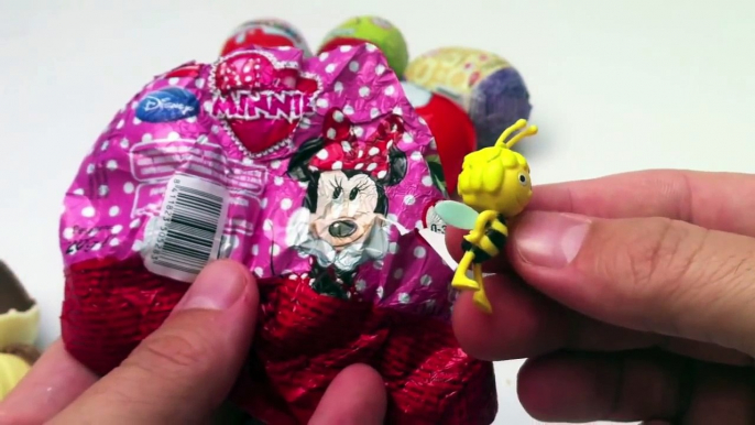 Surprise Eggs Kinder Surprise Cars 2 Minnie Mouse Spongebob Angry Birds Dora