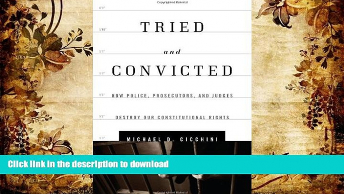 READ THE NEW BOOK Tried and Convicted: How Police, Prosecutors, and Judges Destroy Our