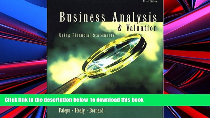 PDF [FREE] DOWNLOAD  Business Analysis and Valuation: Using Financial Statements, Text Only