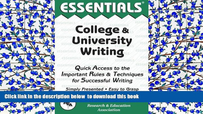 FREE DOWNLOAD  English Language Essentials (Essentials Study Guides) READ ONLINE