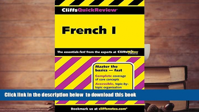 Free [PDF] Download  CliffsQuickReview French I (Cliffs Quick Review (Paperback)) (Bk. 1) Gail