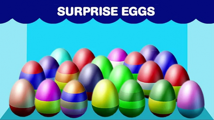 ORIGINAL SURPRISE EGGS: Ocean Animals - Kids Learning Animals