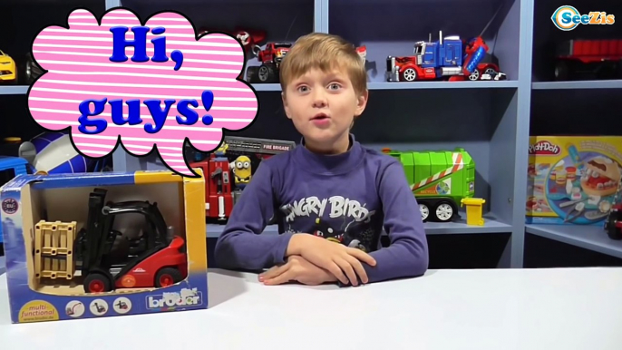 Construction Vehicles toys videos for kids Bruder Loader – unboxing cars toys. Cars Toys Review