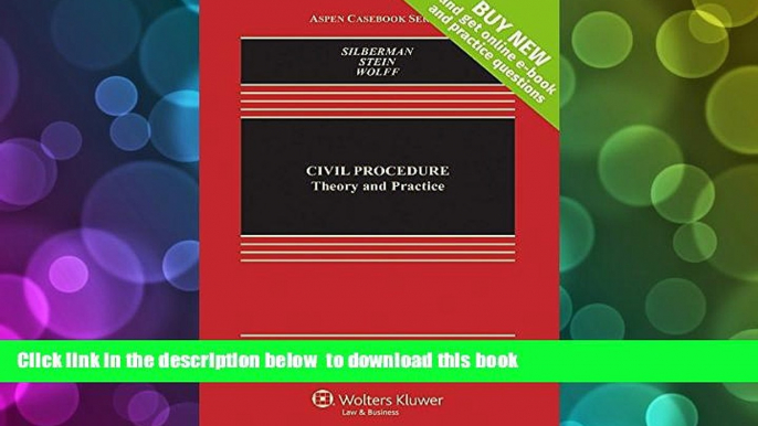 READ book  Civil Procedure: Theory and Practice [Connected Casebook] (Aspen Casebooks)  BOOK