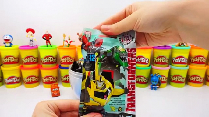 GIANT FNAF Five Nights at Freddys Surprise Egg Play Doh Transformers Zomlings Disney Pixar HD