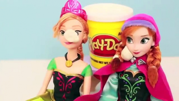 Play Doh Frozen Disney Store ANNA Barbie Snow Ball Fight Playdough AllToyCollector