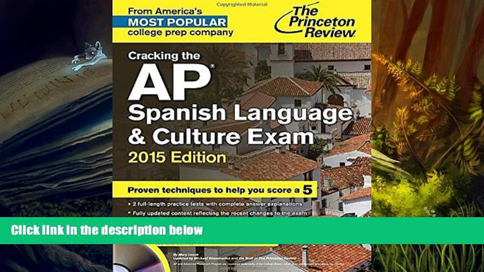 Price Cracking the AP Spanish Language   Culture Exam with Audio CD, 2015 Edition (College Test