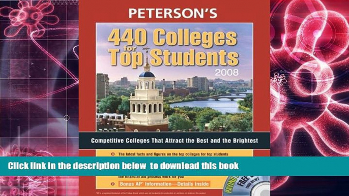 READ book  440 Colleges for Top Students 2008 (Peterson s 440 Colleges for Top Students) Peterson