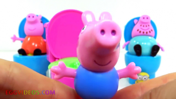 Peppa Pig Toilet Potty Slime Surprise Toys Disney Cars Frozen Olaf Minions SuperGirl Learn Colors