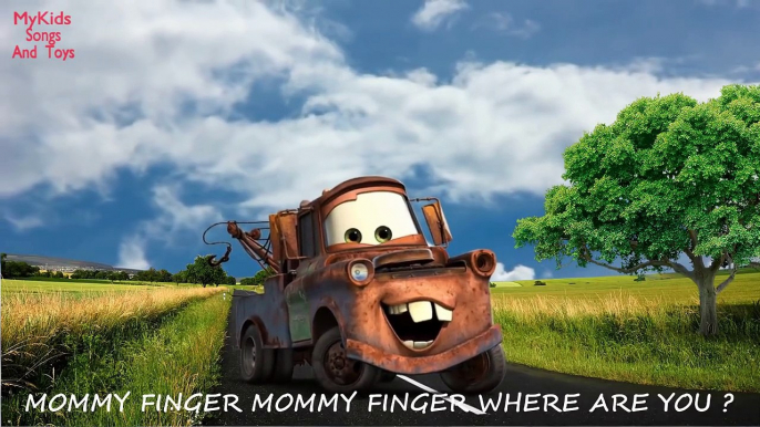 Finger Family Song Nursery Rhymes Daddy Finger (CARS) Family Finger cartoon Lightning Mcqueen Family