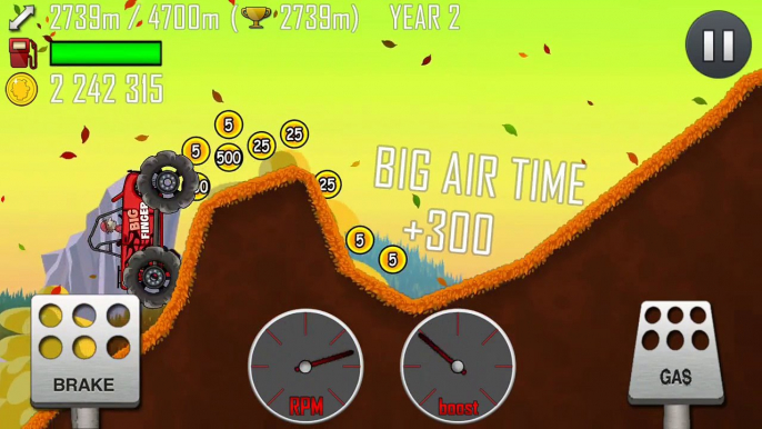 Hill Climb Racing Monster Finger fully upgraded