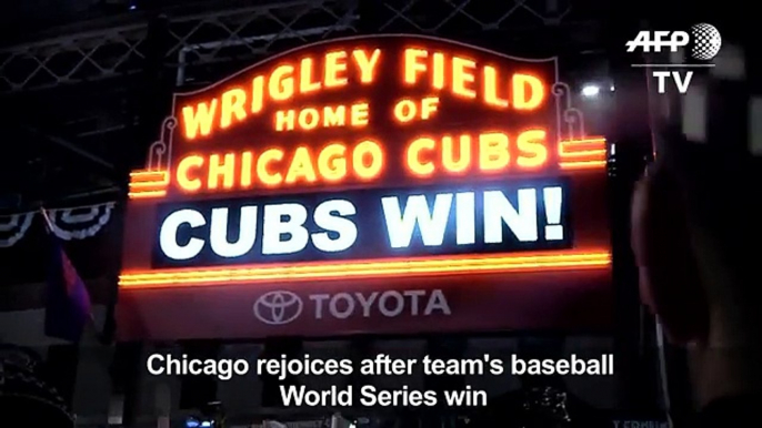 Chicago celebrates historic baseball victory