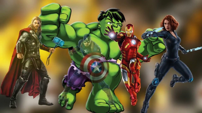 AVENGERS Finger Family Song - Daddy Finger Nursery Rhymes | Hulk, Iron Man, Thor, Captain America.